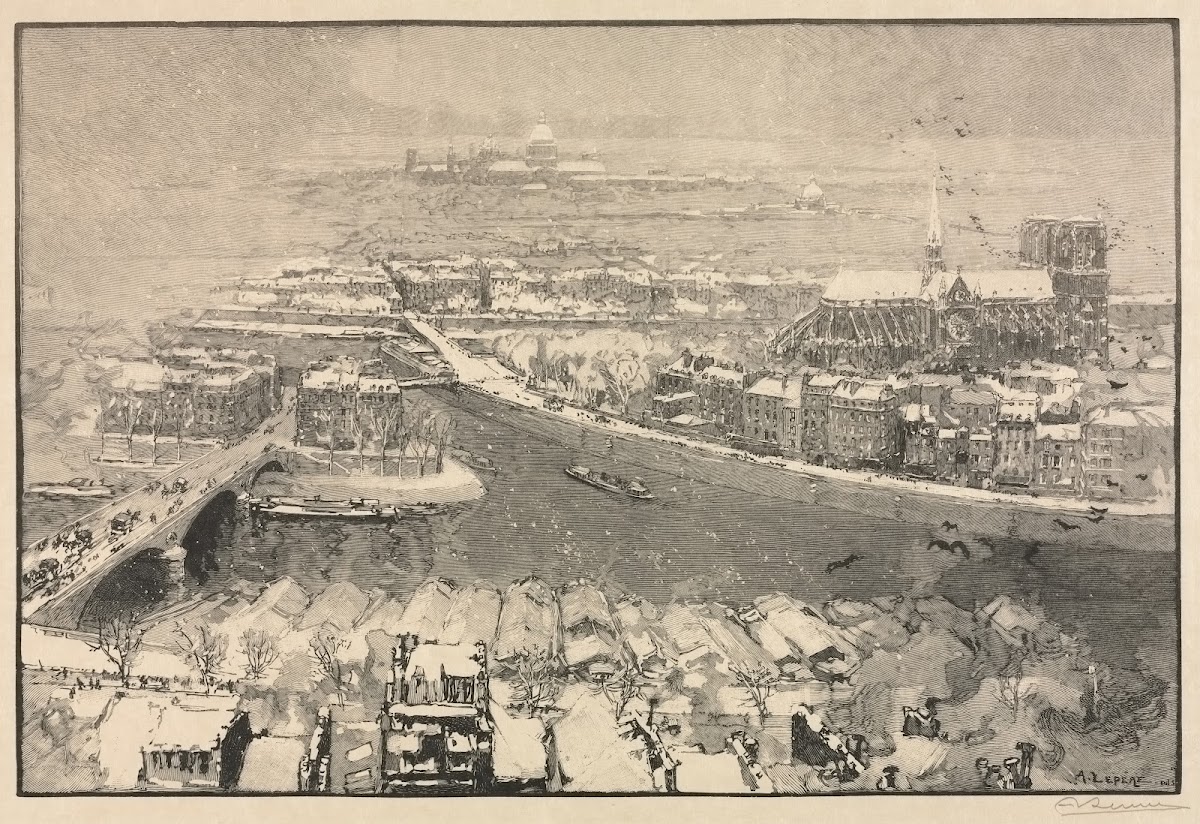 Paris under Snow 1890