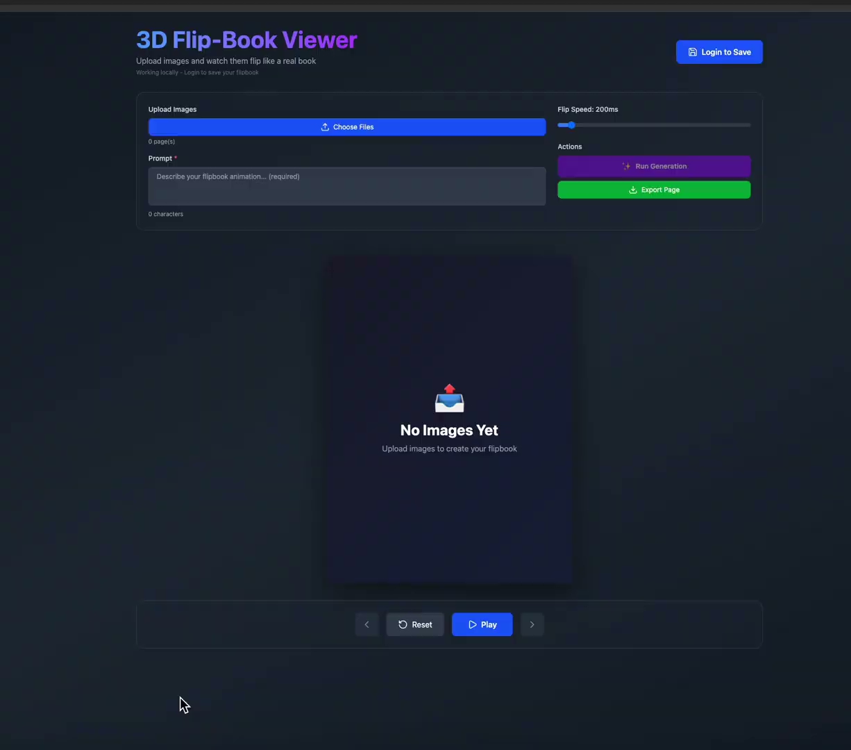 Flipbook project preview