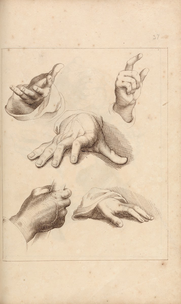 Sketches of Hands between 1715 and 1720