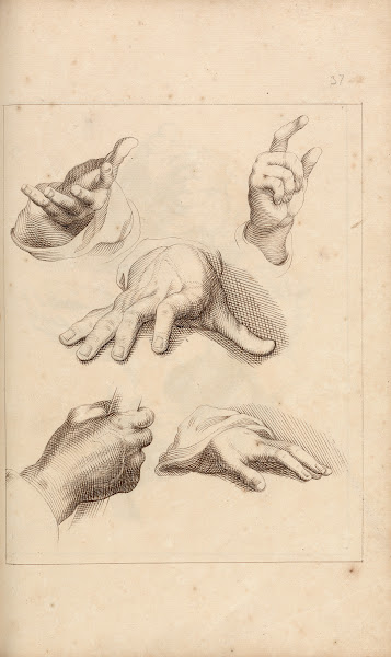 Sketches of Hands between 1715 and 1720