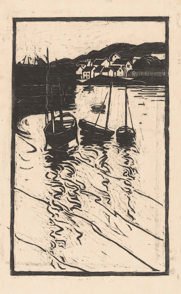 Afgemeerde schepen in de haven van Concarneau 1888 1934