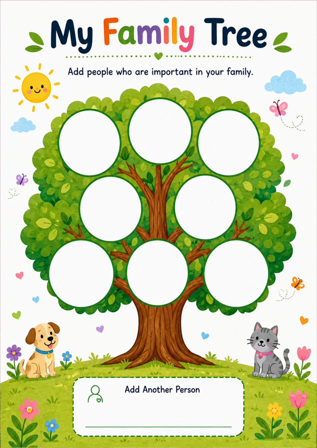 My Family Tree Worksheet