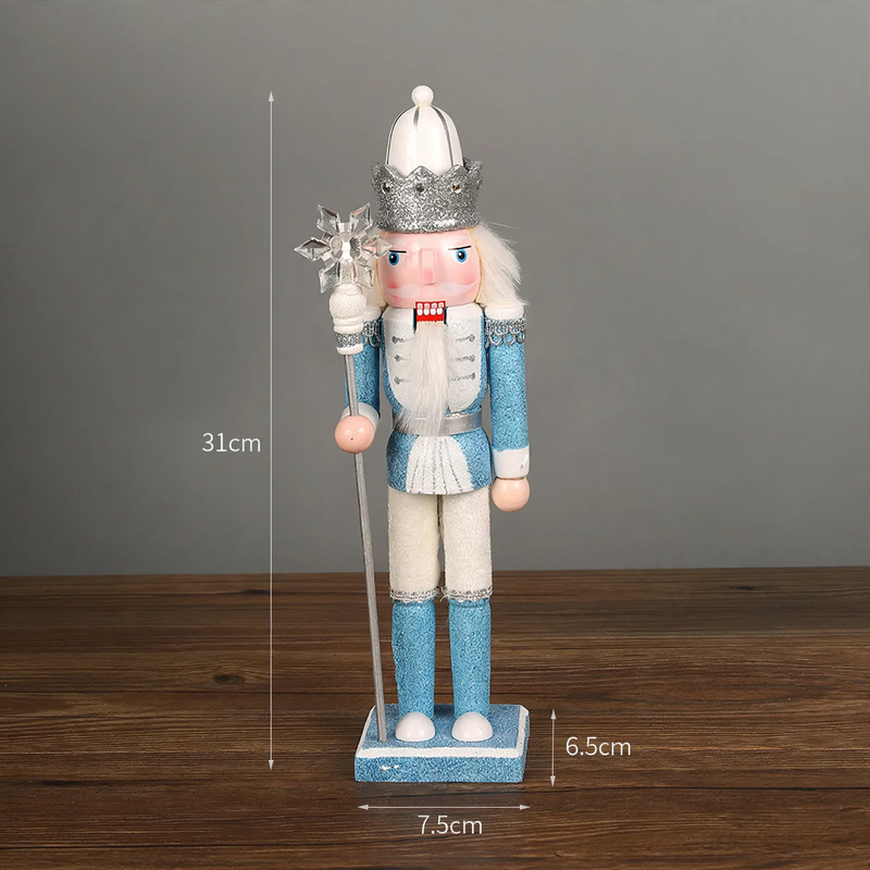Decorative Nutcracker Soldier Figurine made of Pine Wood