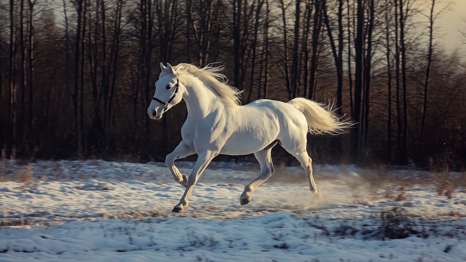 White Horse Wallpaper