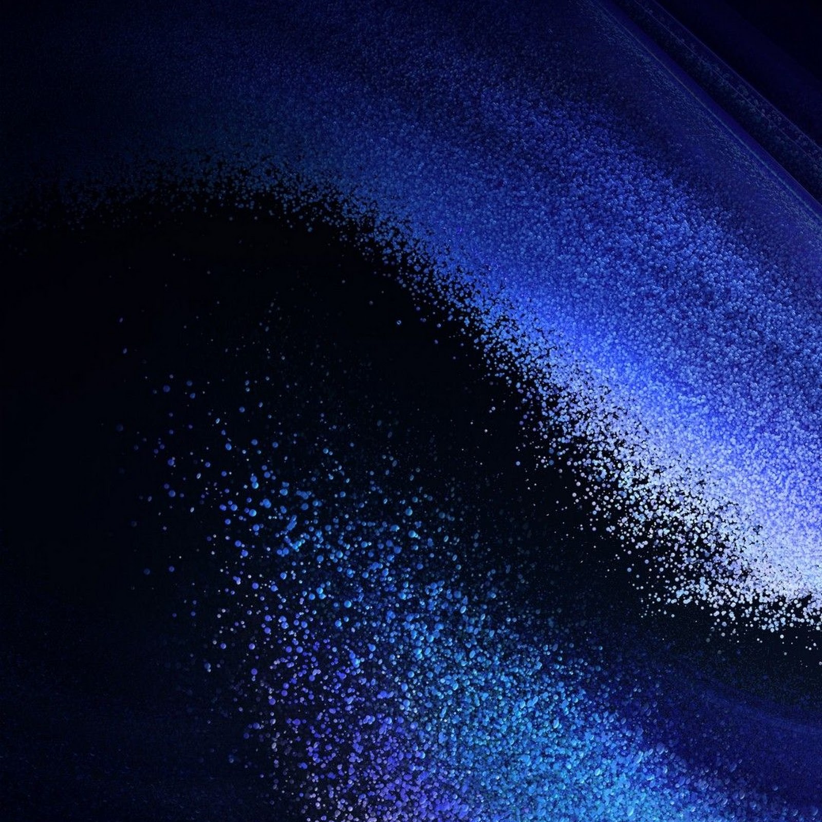 Download Abstract Blue Particle Wave Full HD iPhone