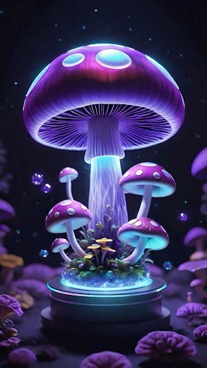 Mushrooms Digital Art Picture