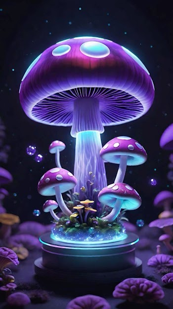 Mushrooms Digital Art Picture