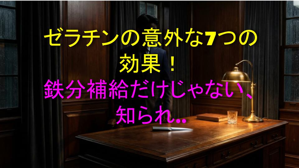 ゼラチンの意外な7つの効果！鉄分補給だけじゃない、知られざる真実を大公開