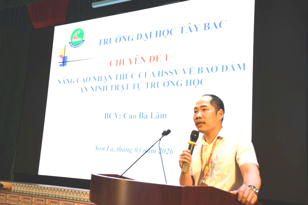 Trường Đại học Tây Bắc tổ chức chương trình tuyên truyền, phổ biến, giáo dục pháp luật đối với sinh viên k66 năm học 2025-2026
