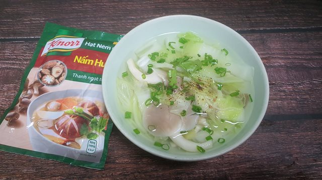 Canh Cải Thảo Nấm Bào Ngư