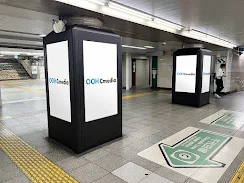 東京メトロ　MCV(単駅1monthスポット)　北千住駅　西口駅前広場方面改札付近