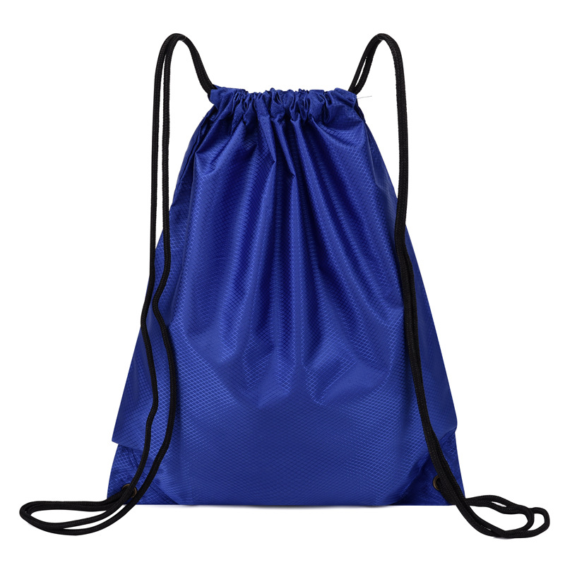 Sporty Drawstring Backpack, 20–35 L, Oxford Fabric