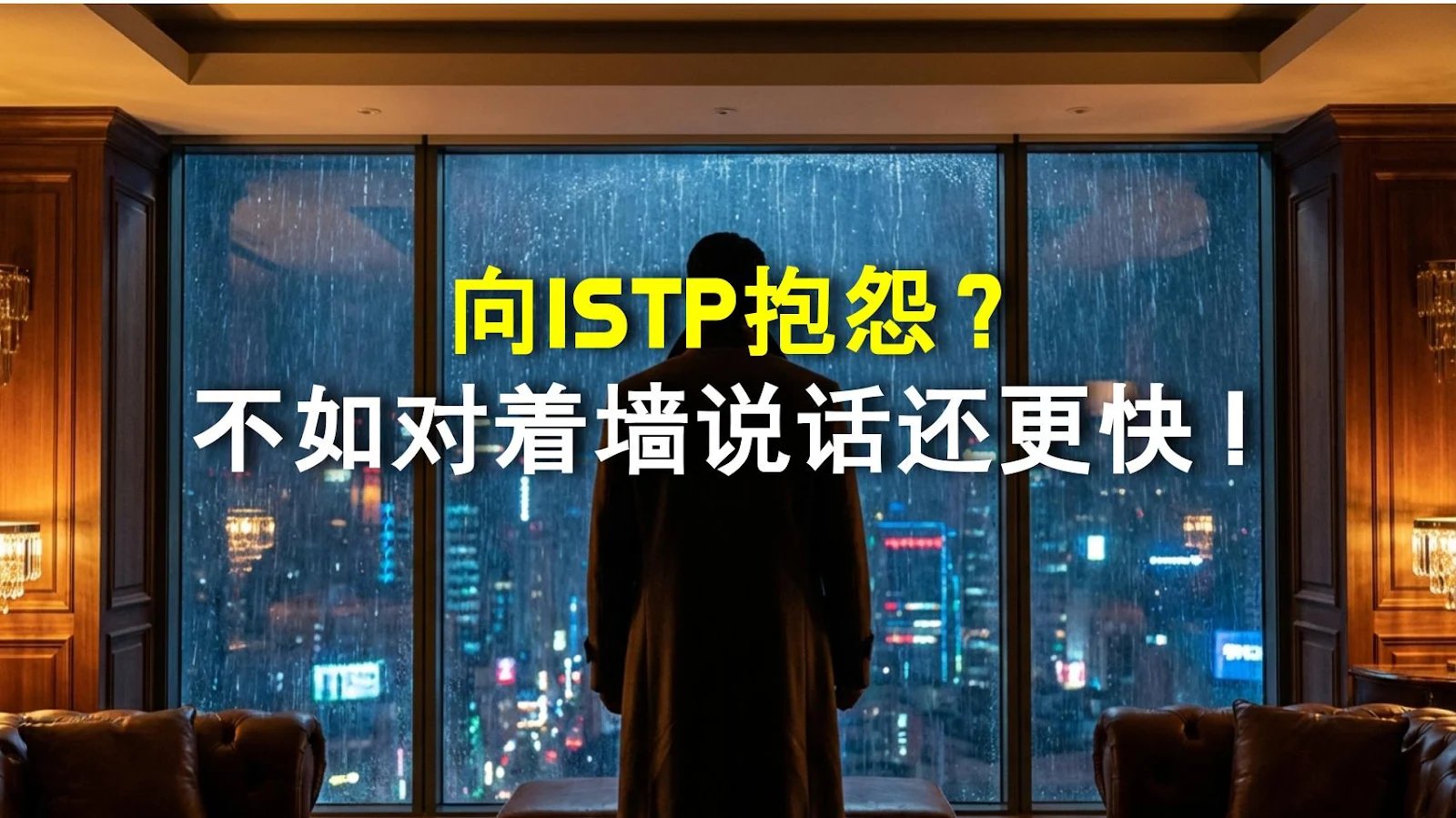 向ISTP抱怨？不如对着墙说话还更快！