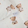 Children's bedding set 4 el Twins Satin Limited Nighty Bears light beige