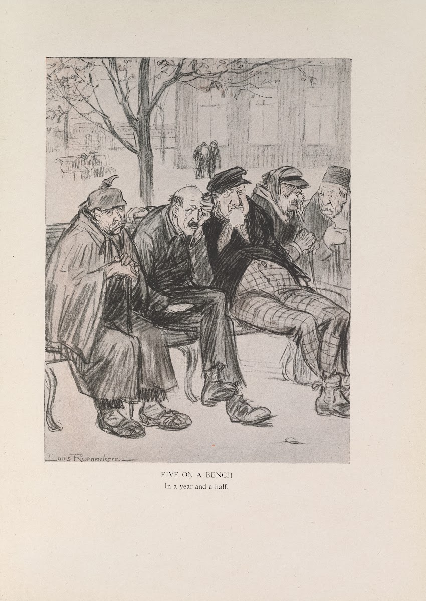 Five on a Bench 1916 1917