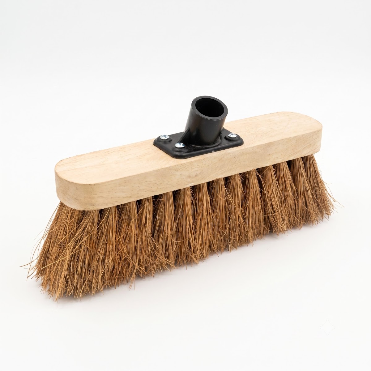 10'' (57MM) NATURAL COCO BROOM + 4 SCREWS PUSH FIT BRACKET