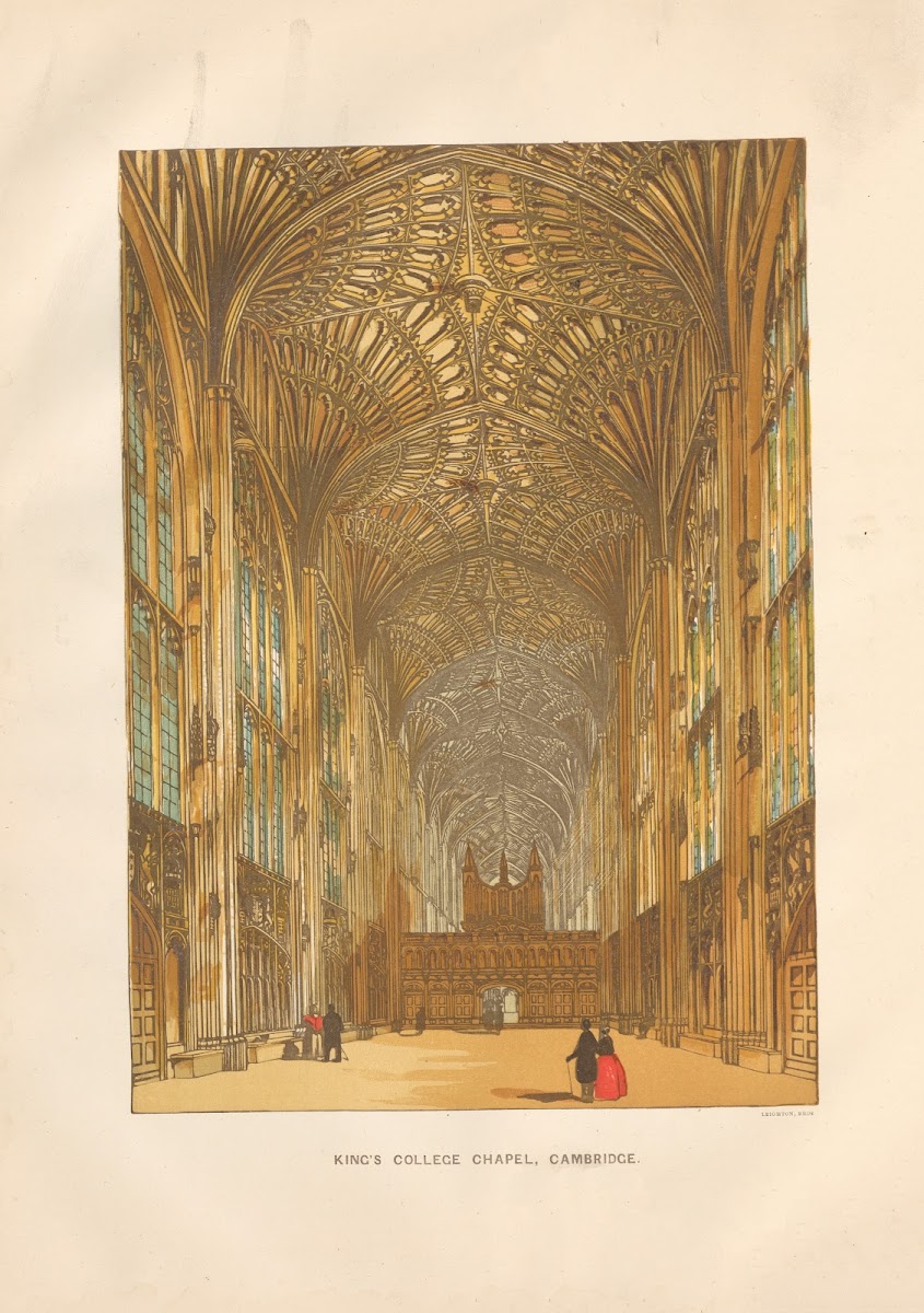 Kings College Chapel Cambridge 1864