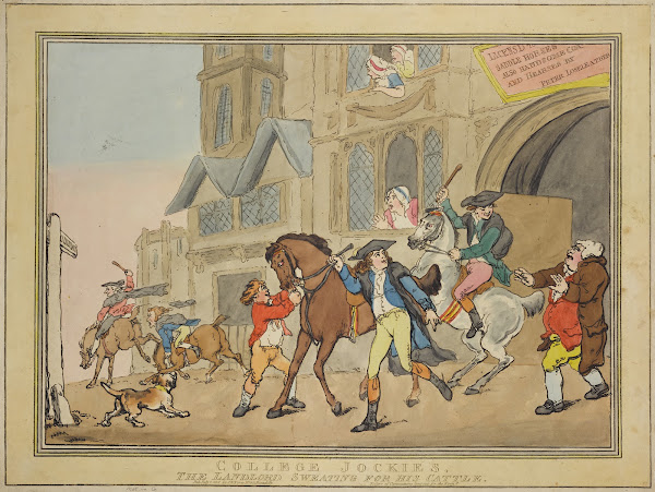 College jockies the landlord sweating for his cattle 1801