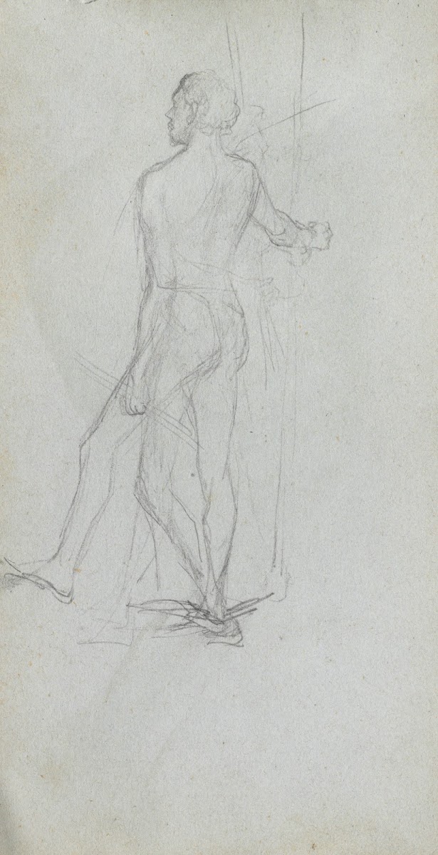 Nude Male Study 1860s