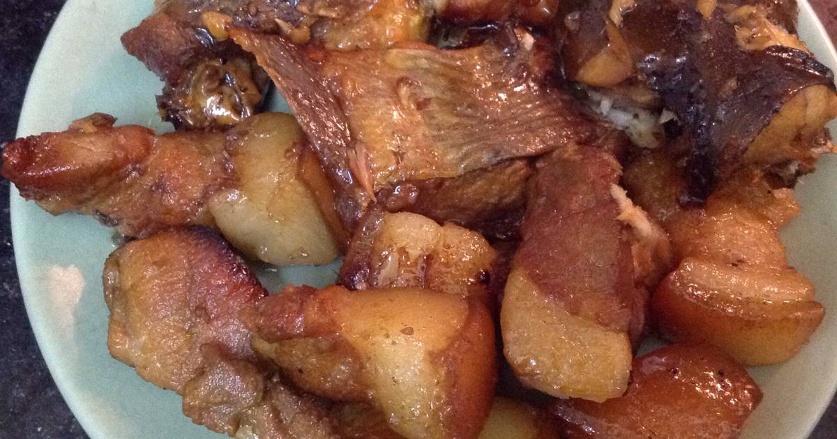 Cá nheo kho với thịt