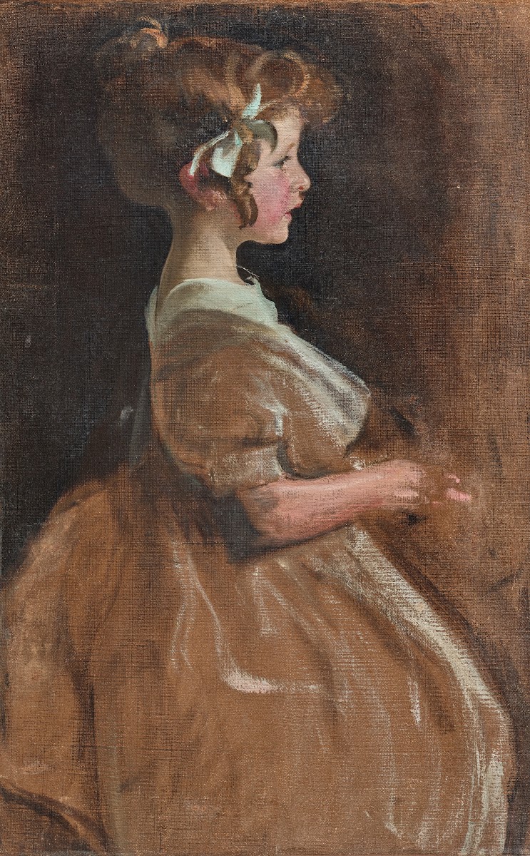 Portrait Of Charlotte lollotte Aman Jean Née Simon 1897 1994