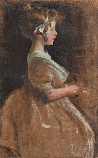 Portrait Of Charlotte lollotte Aman Jean Née Simon 1897 1994