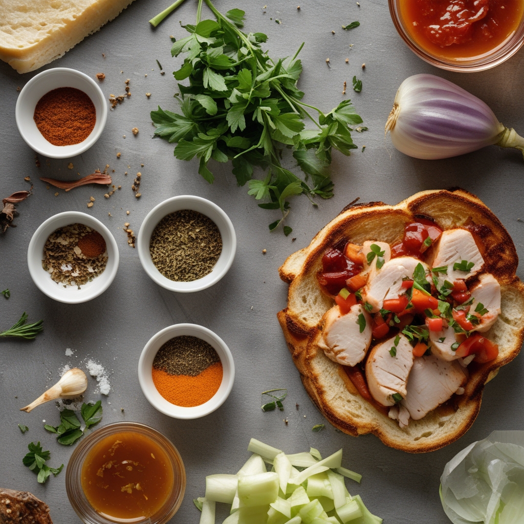 Ingredients for BBQ Chicken Grilled Cheese: Easy Homemade Comfort Food