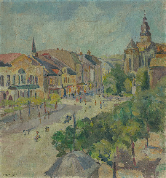 Námestie pred Dómom v Košiciach 1936