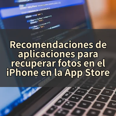 Recomendaciones de aplicaciones para recuperar fotos en el iPhone en la App Store