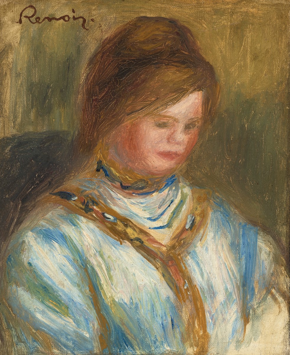 Femme au corsage bleu circa 1906