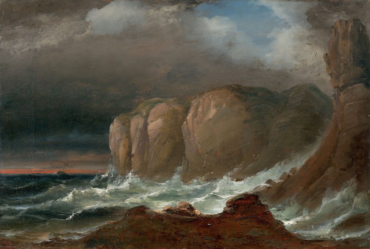 Cliffs by the Coast of Northern Norway mid 1840s
