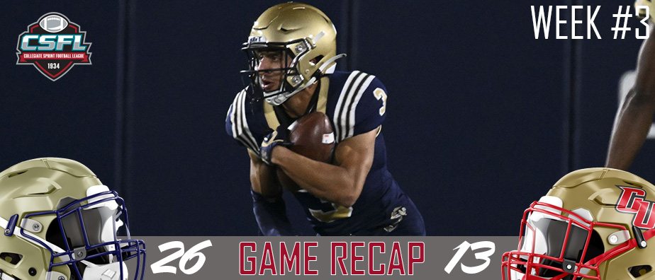 Week #3 Game Recap: Navy 26, Caldwell 13