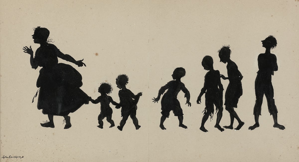 Woman and six children