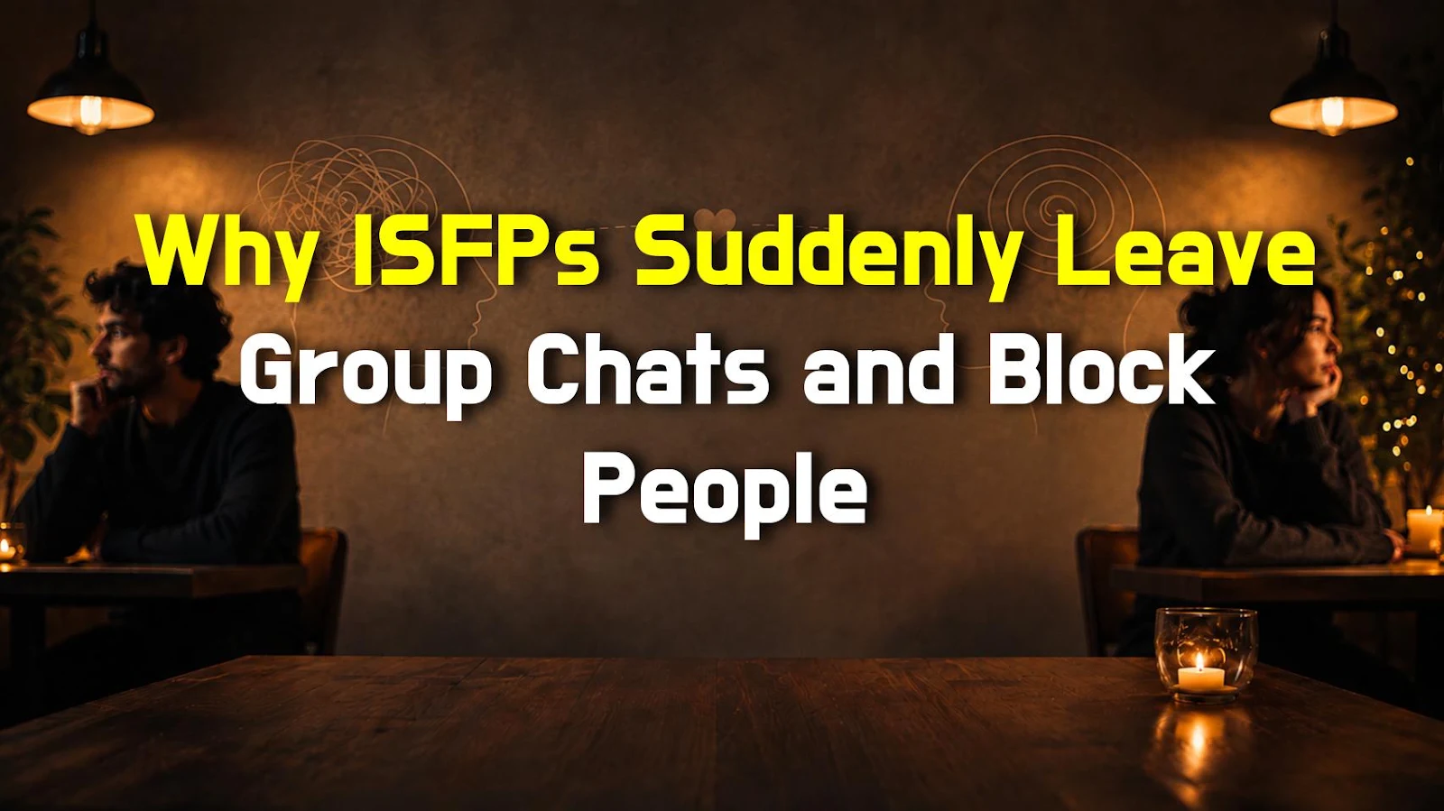 Why ISFPs Suddenly Leave Group Chats and Block People