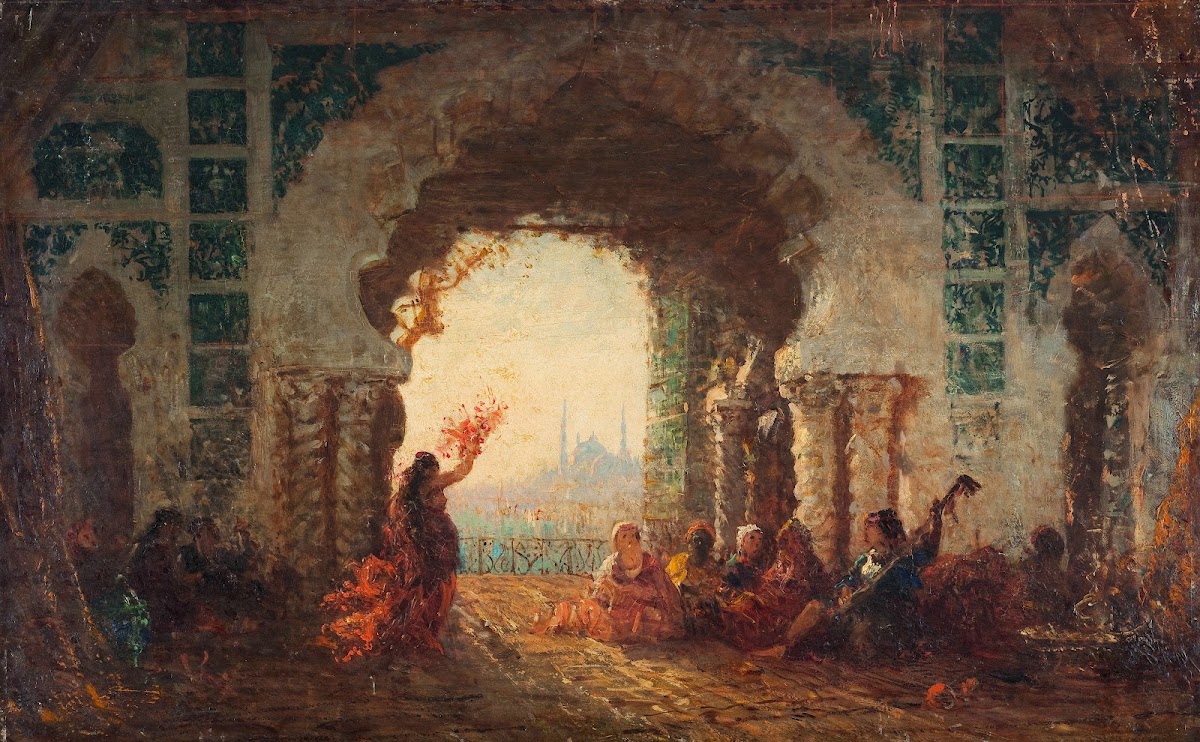 Sérail à Constantinople la danse de lalmée 1880  1900