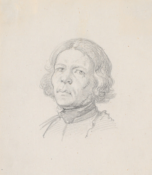 Portræthoved svensk bonde 1851