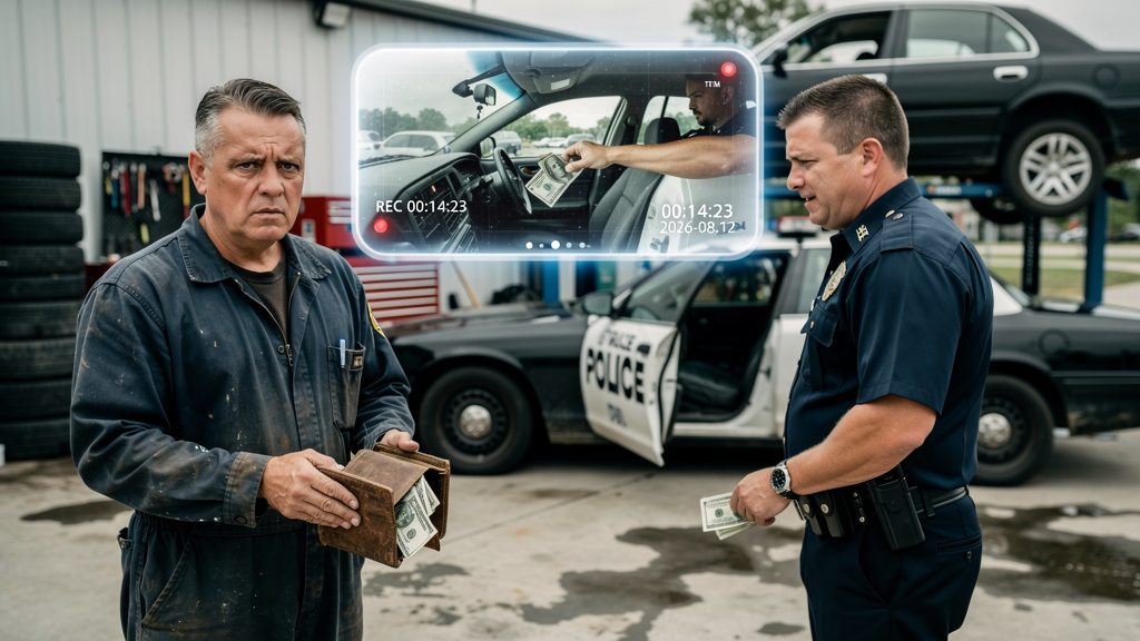 The Officer Seized My Cash Beside The Tow Truck While The Restored Sedan Kept Transmitting