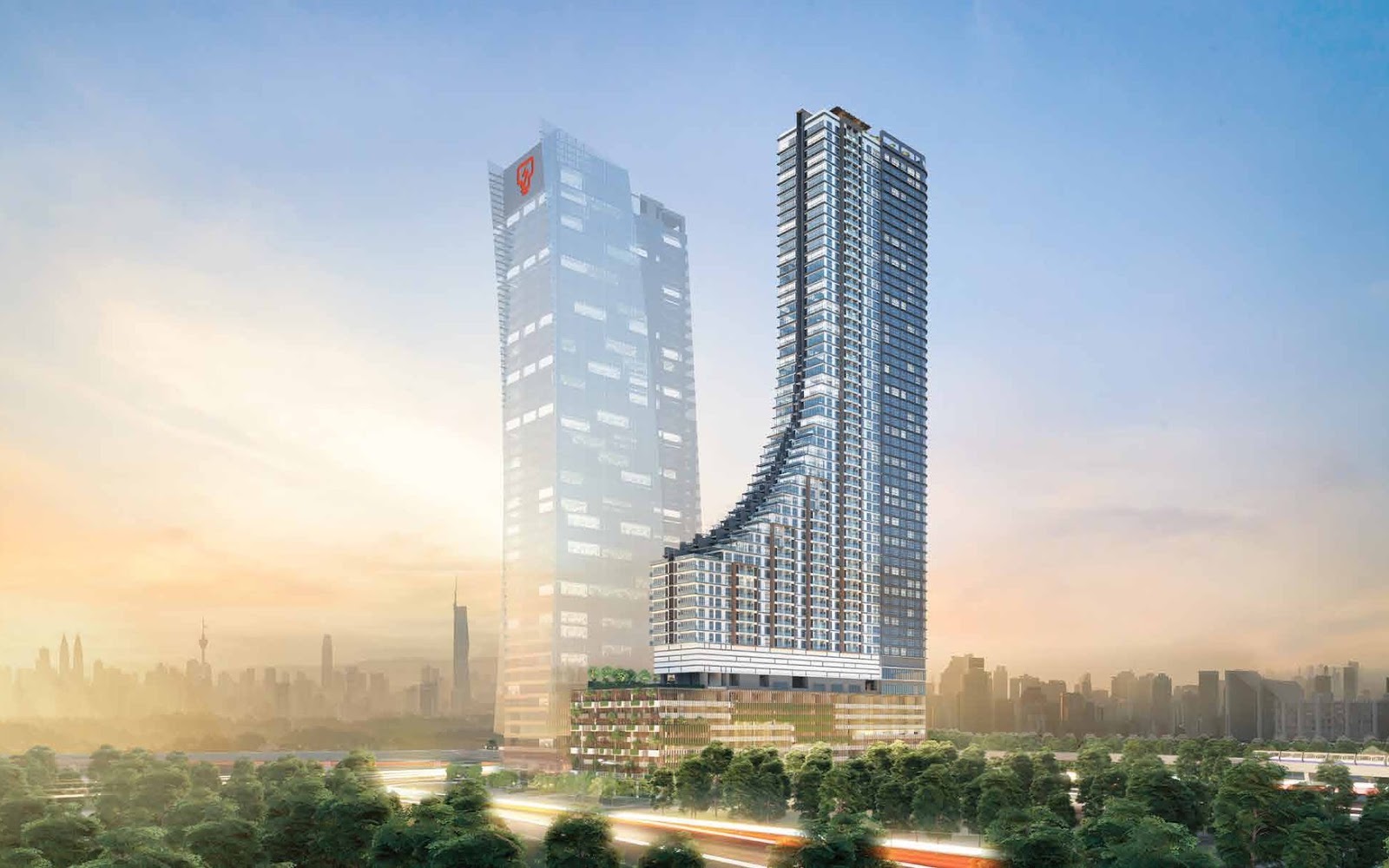 The tower on Jalan Bangsar, artist’s impression
