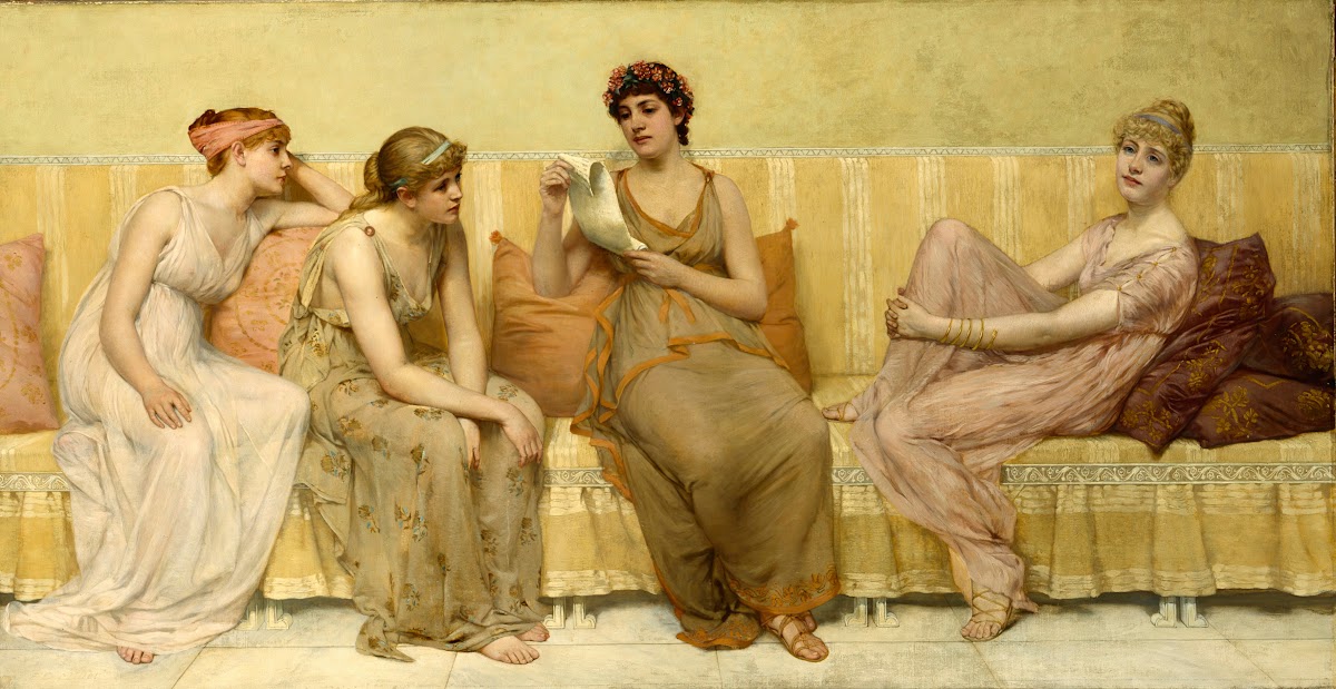 Reading the Story of Oenone ca 1883