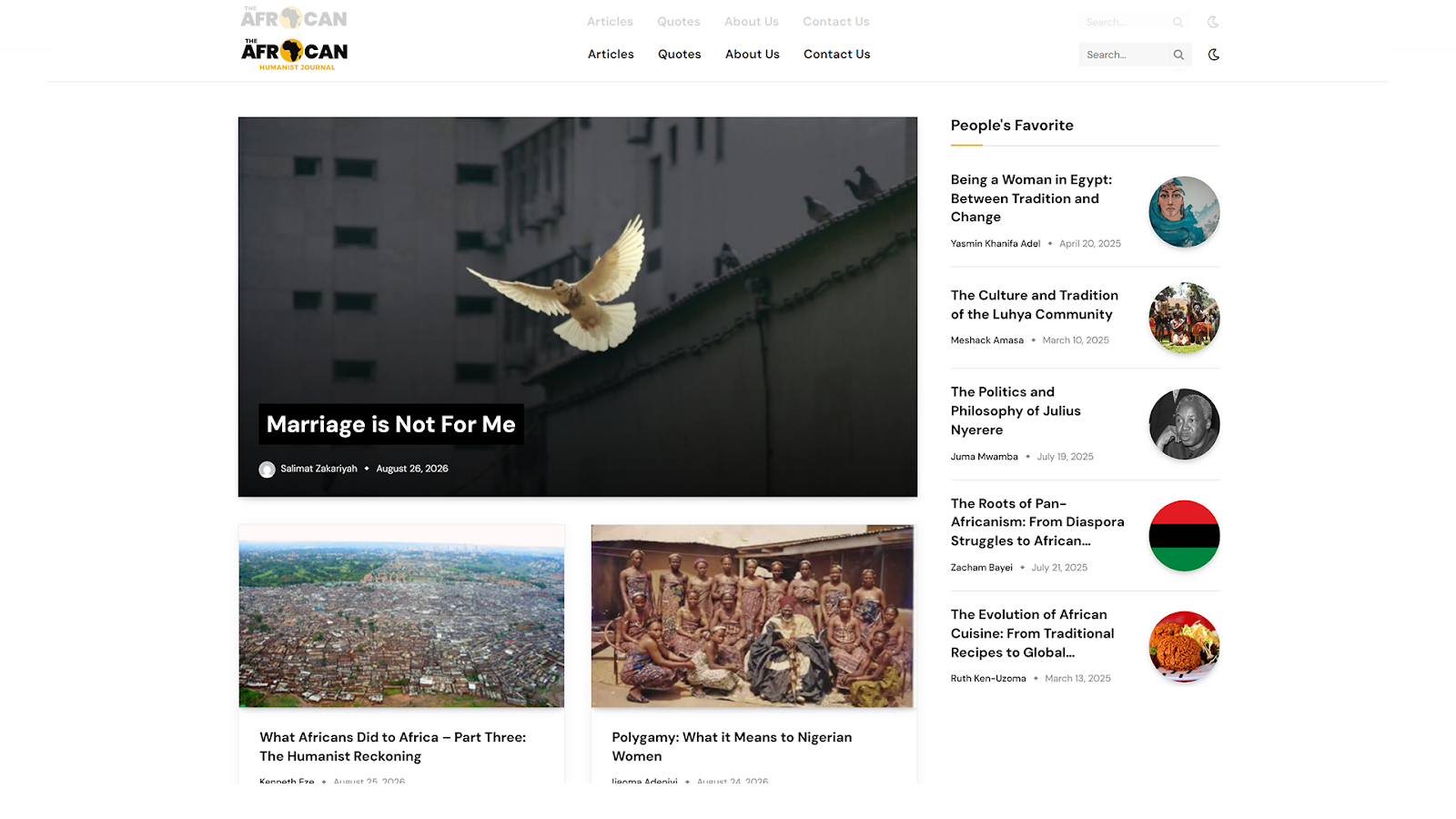The African Humanist Journal Project