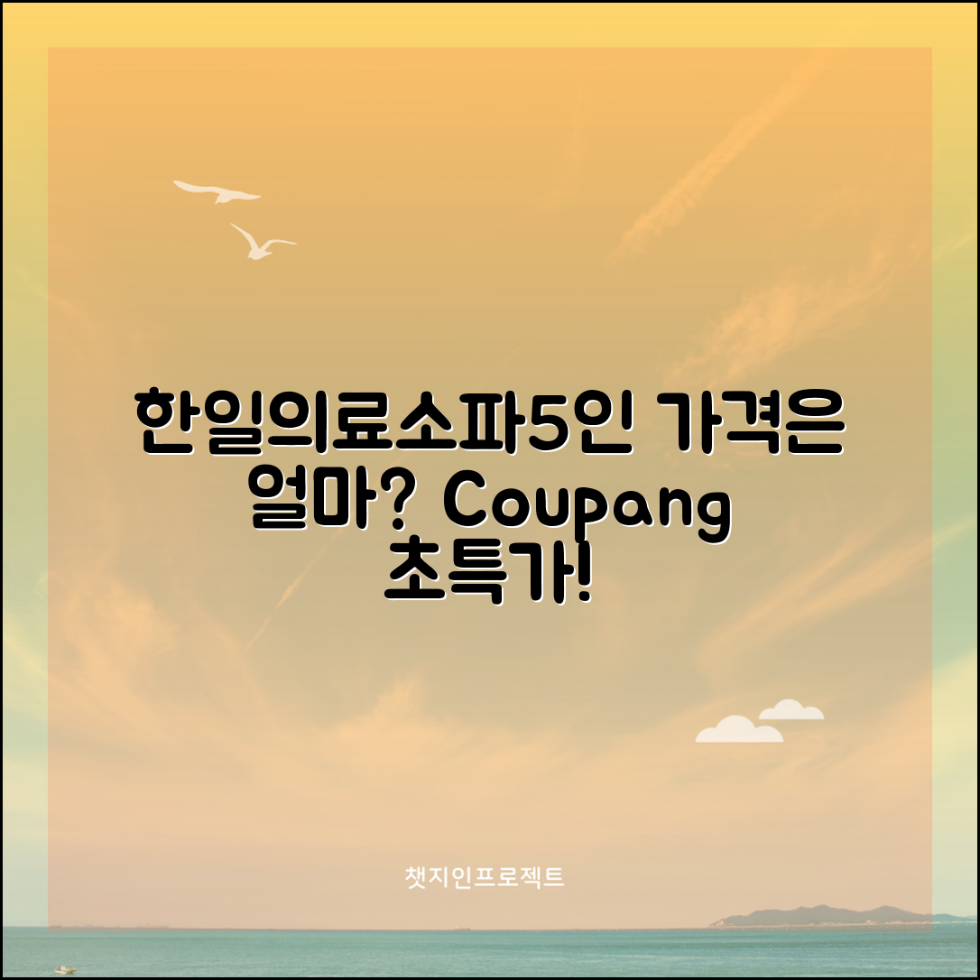 한일의료기소파5인 가격, 얼마나 할까요?