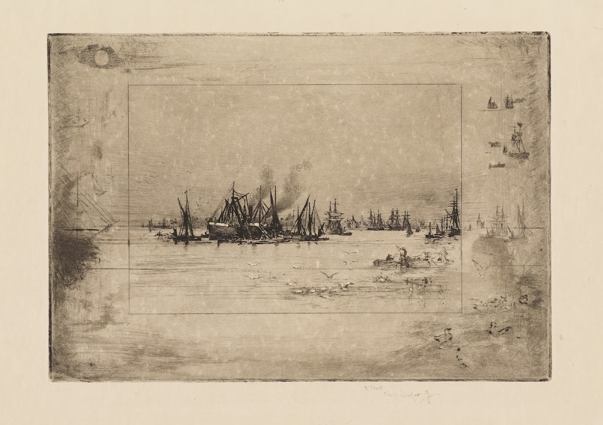 Port with Seagulls 1886