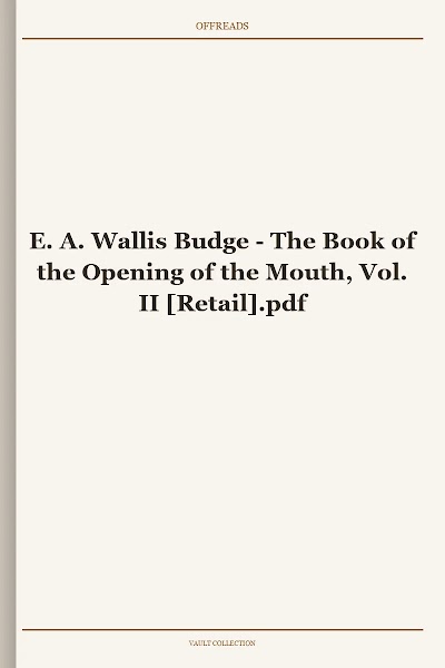 E. A. Wallis Budge