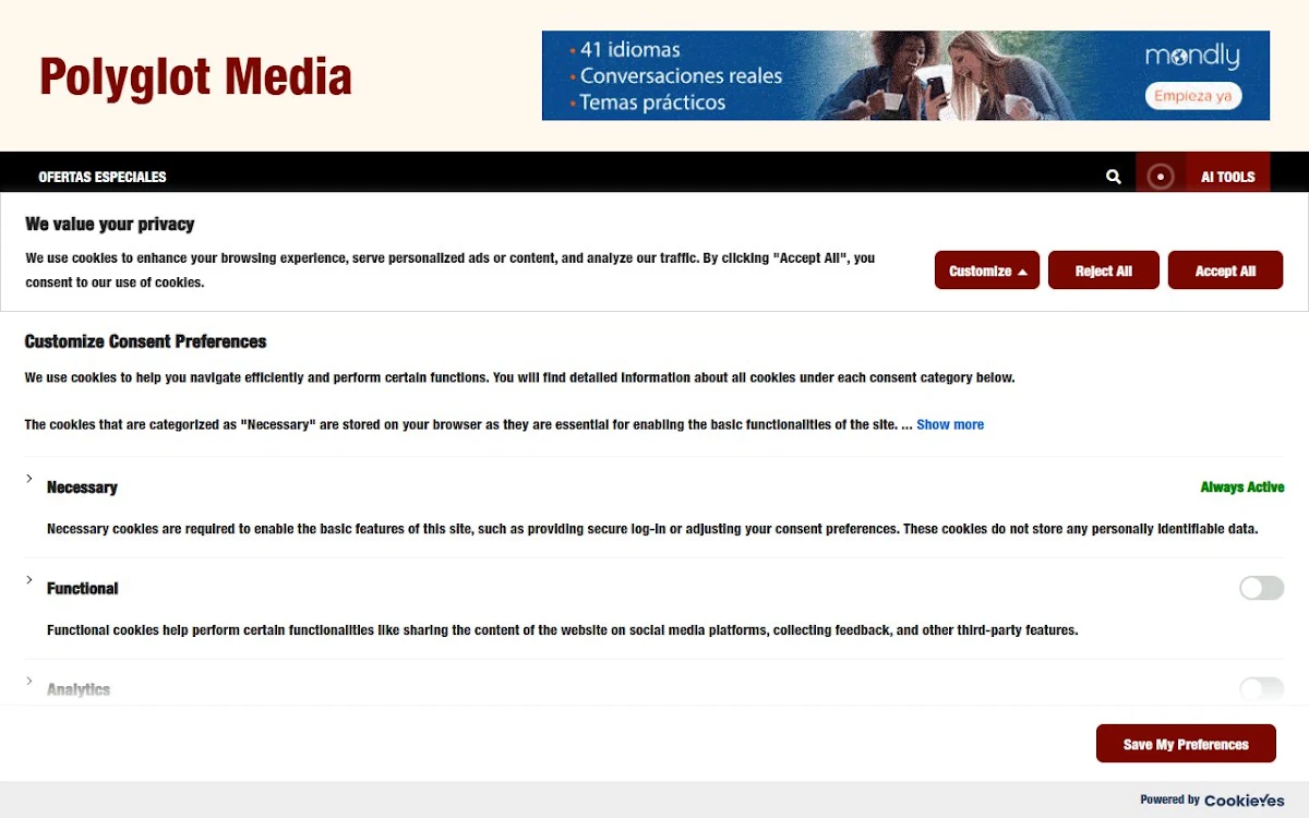 Captura de Polyglot Media