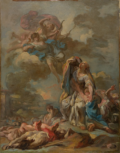 The Punishment of the Arrogant Niobe by Diana and Apollo ca 1772