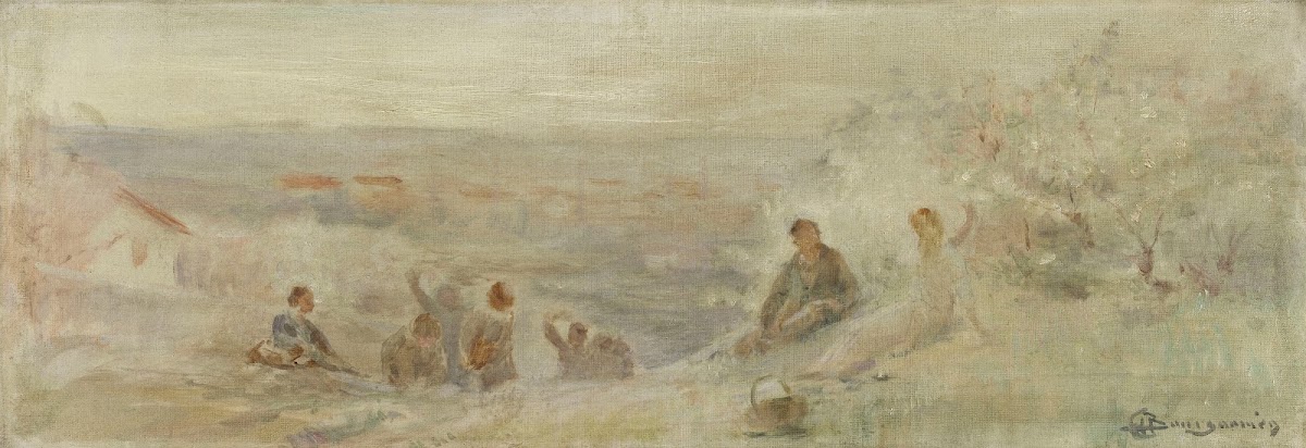 Paysage  Repos sous les arbres 1892