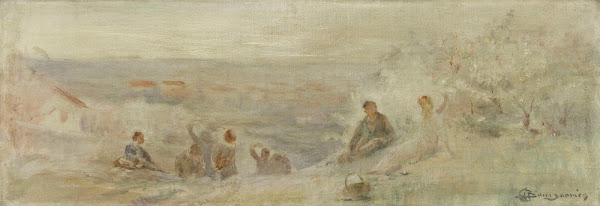 Paysage  Repos sous les arbres 1892