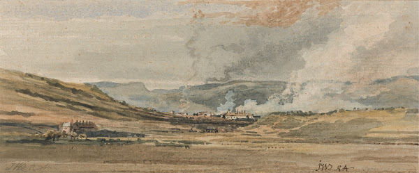 View near Swansea South Wales ca 1800