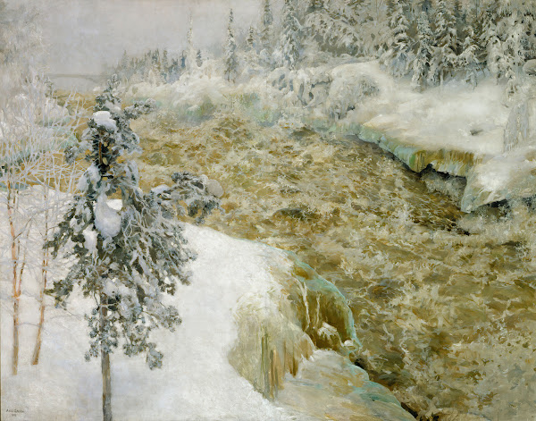 Imatra Falls in Snow  Imatra in Winter 1893