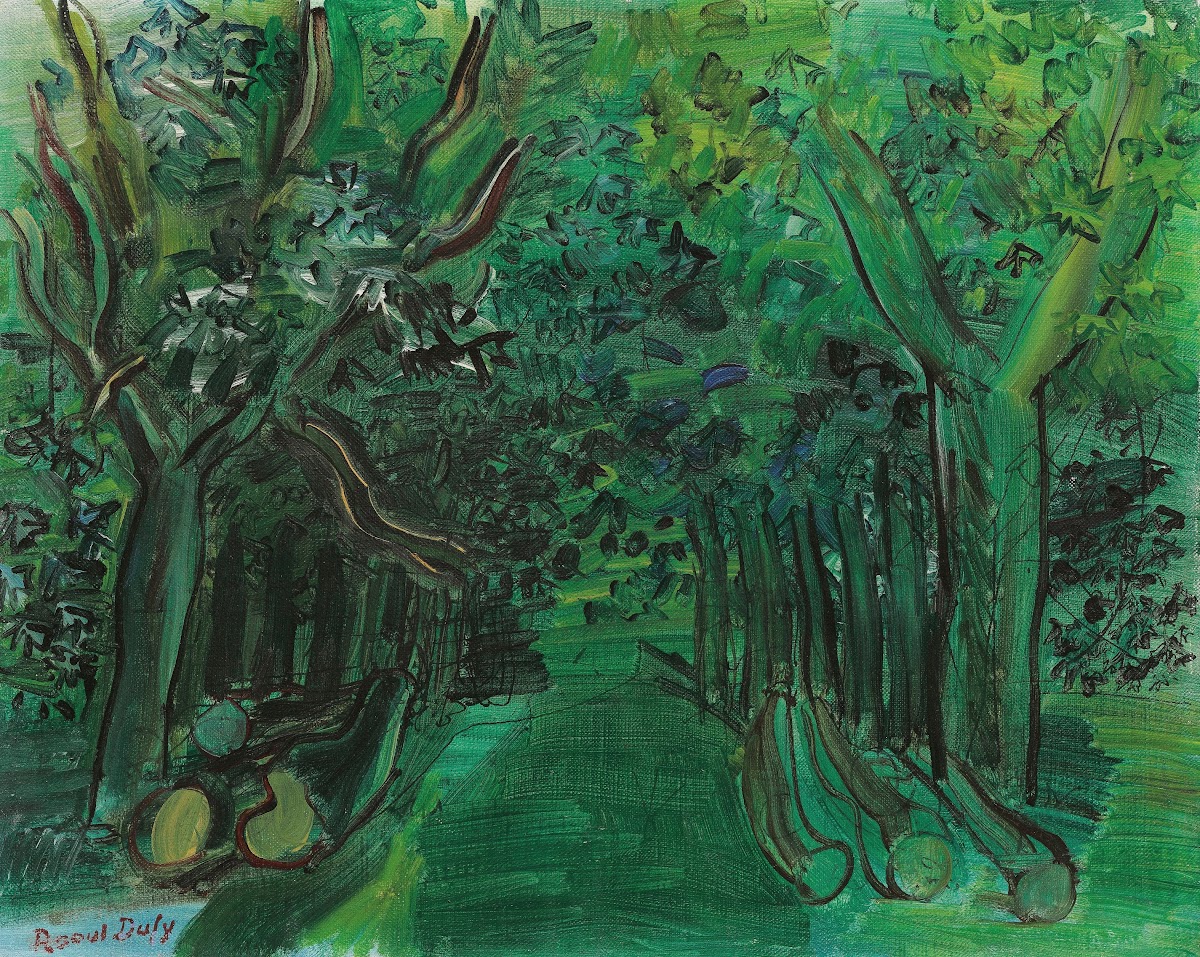 Route en forêt circa 1930